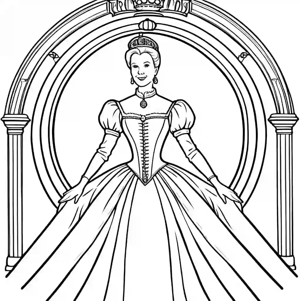 Queen Mary I coloring pages